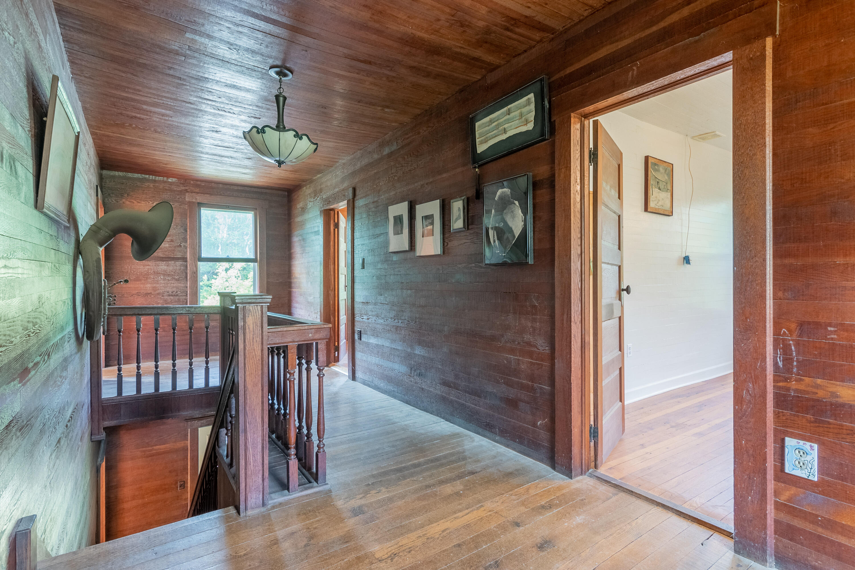 415 Reed Hill Road Northwest Floyd, VA 24091 - Photo 38 of 69 a view of a hallway with wooden floor and staircase
