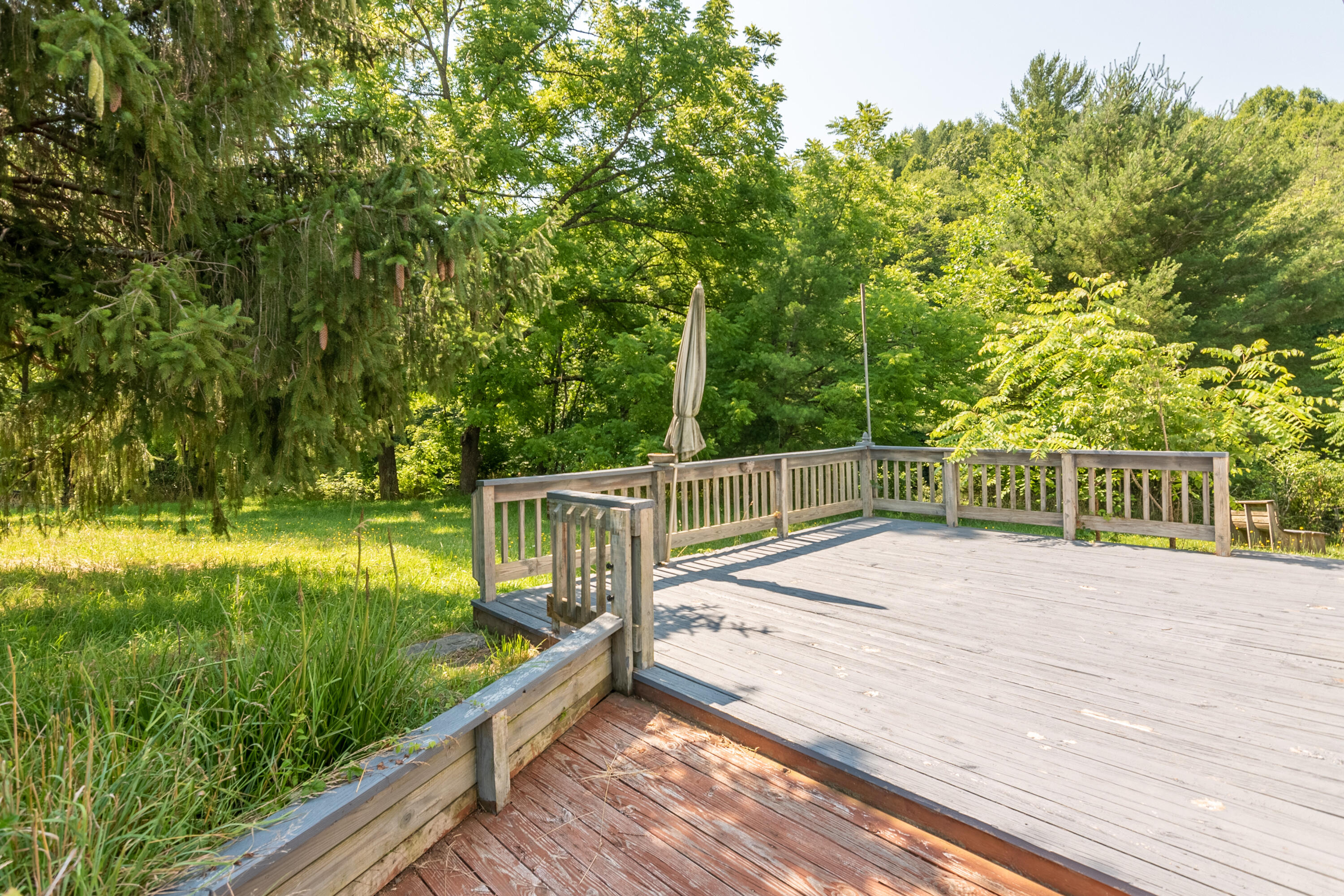 415 Reed Hill Road Northwest Floyd, VA 24091 - Photo 52 of 69 a view of a balcony with lake view