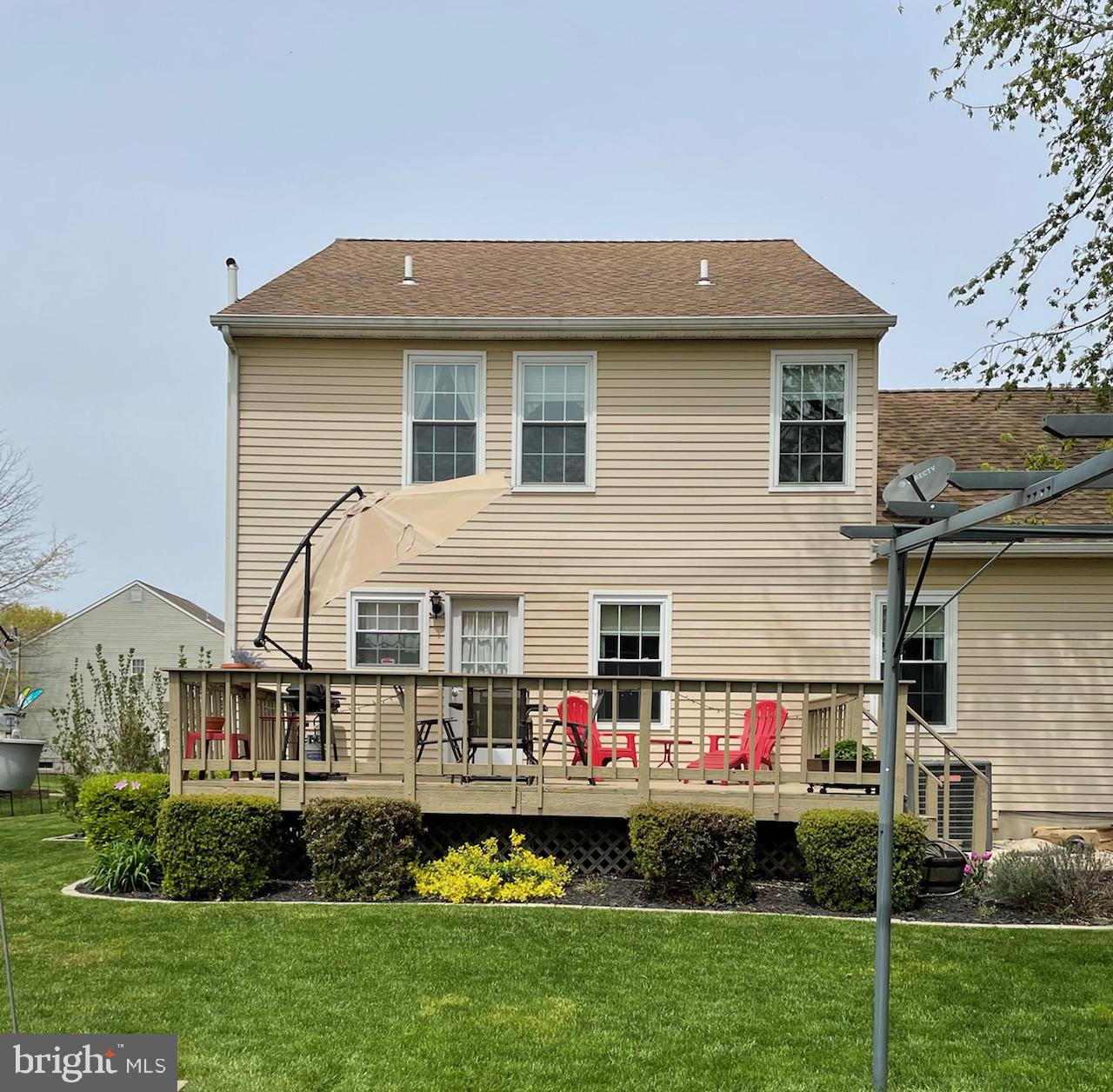 262 Rushes Drive Bear, DE 19701 - Photo 24 of 28 Back View _ Beautiful Sun Deck