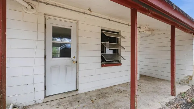 a view of front door