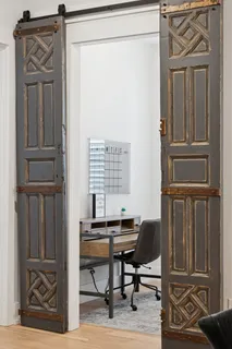 a room with furniture and window