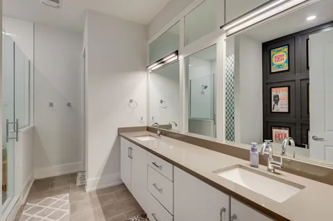 a view of a city from a balcony