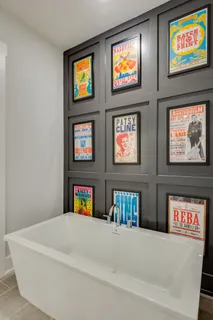 a bedroom with two beds and a couch