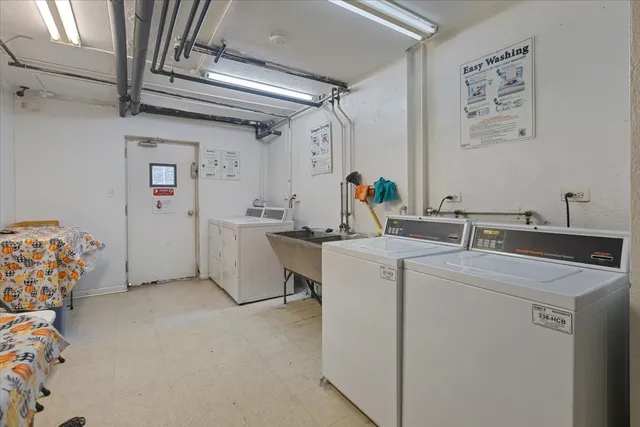 a room with storage and utility