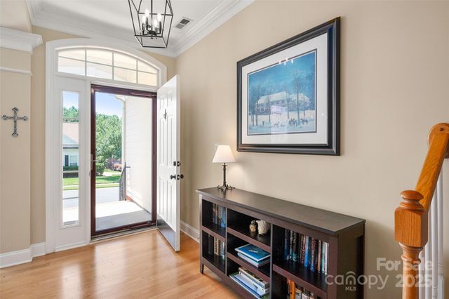 a view of a hallway with workspace