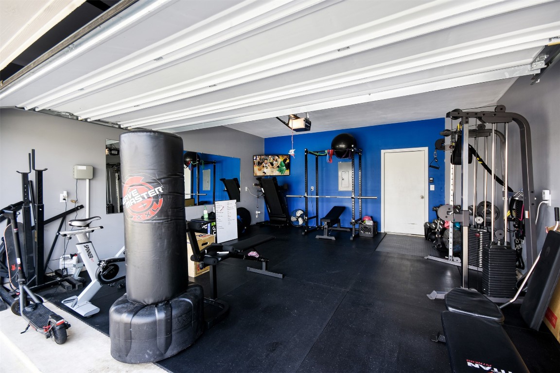 217 Frederick Drive Georgetown, TX 78626 - Photo 30 of 36 a view of a room with gym equipment