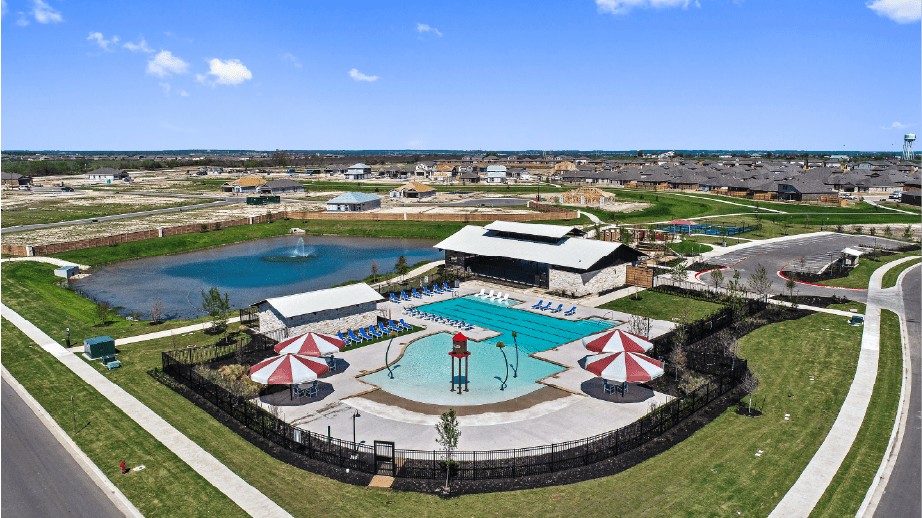 217 Frederick Drive Georgetown, TX 78626 - Photo 33 of 36 an aerial view of a house with outdoor space