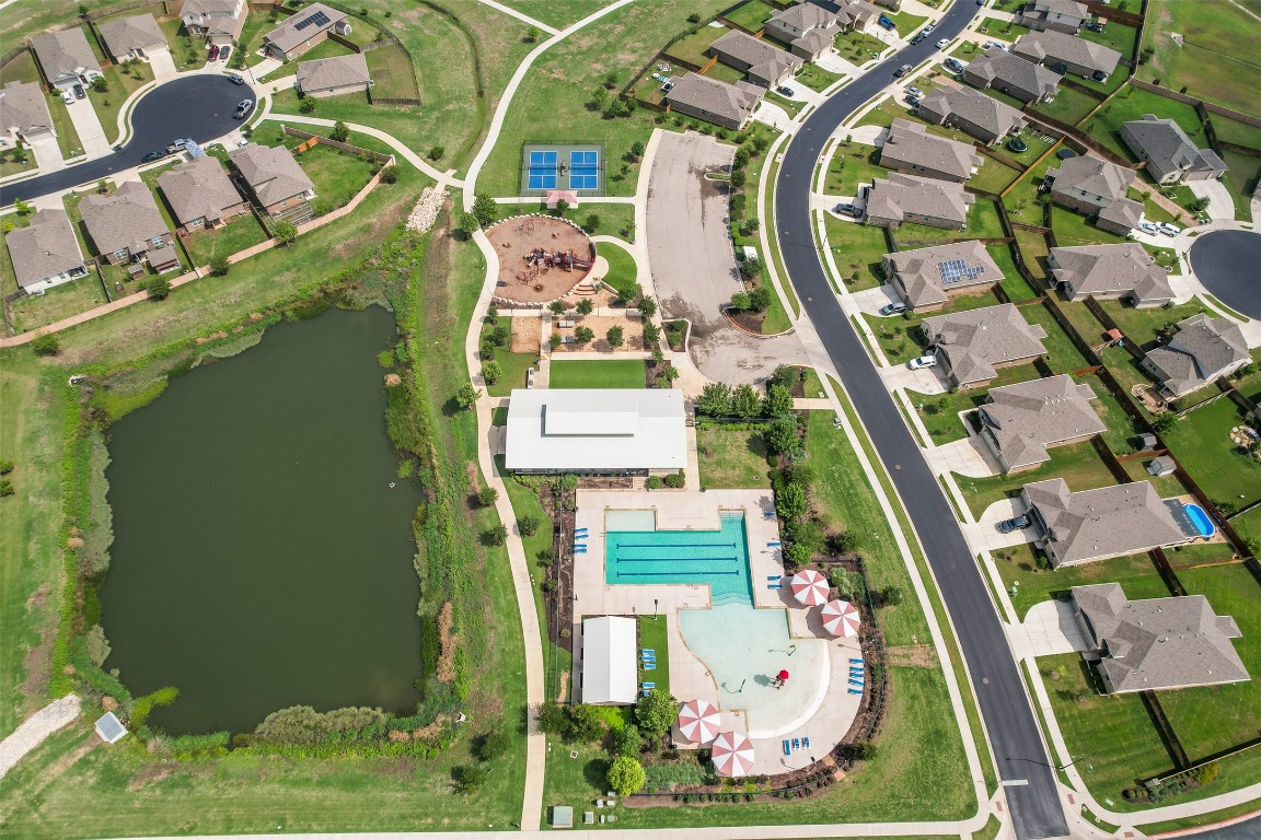 217 Frederick Drive Georgetown, TX 78626 - Photo 34 of 36 an aerial view of a residential houses with outdoor space and street view