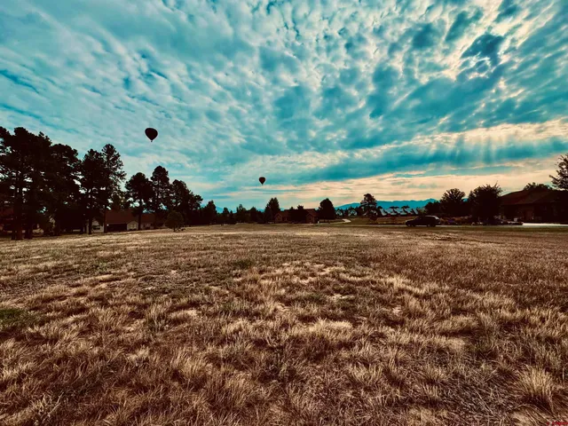 a view of an outdoor space with mountain view