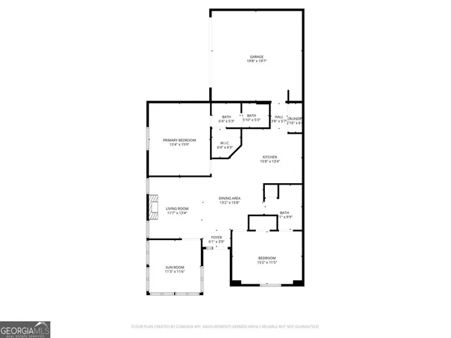 a picture of a bench in front of a window