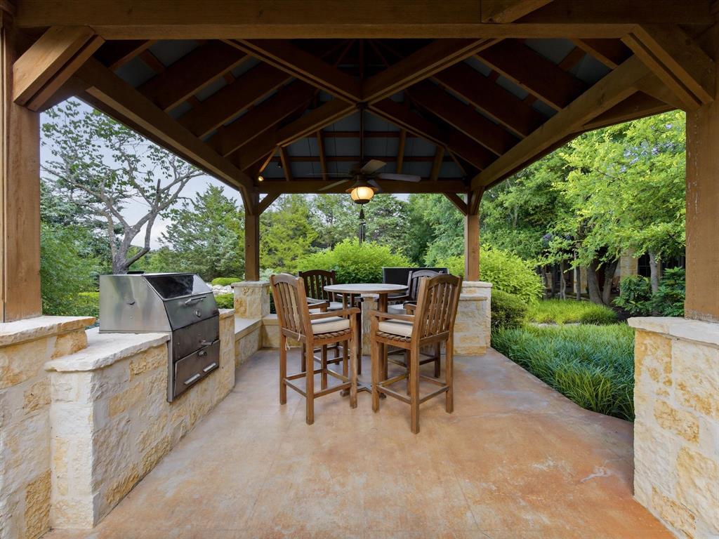 151 Trinity Bluffs Road Aledo, TX 76008 - Photo 30 of 40 a patio with an outdoor seating