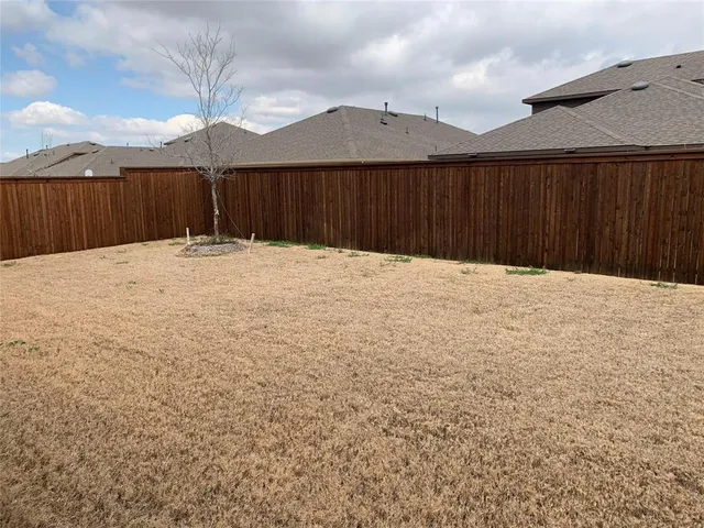 a backyard of a house