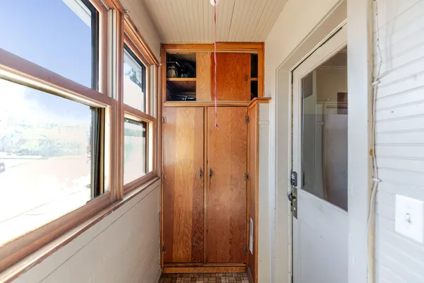 a view of front door