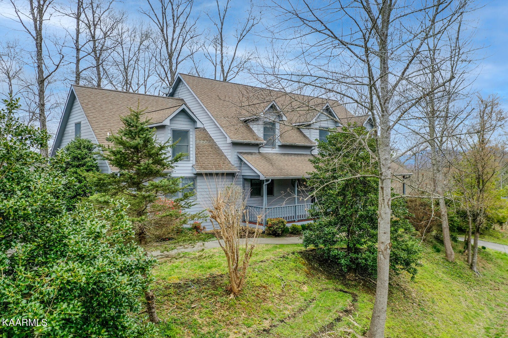 444 Laurel Road Townsend, TN 37882 - Photo 48 of 55 a view of a house with a yard and plants
