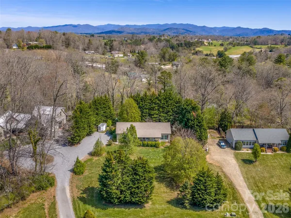 a view of a city with sunset