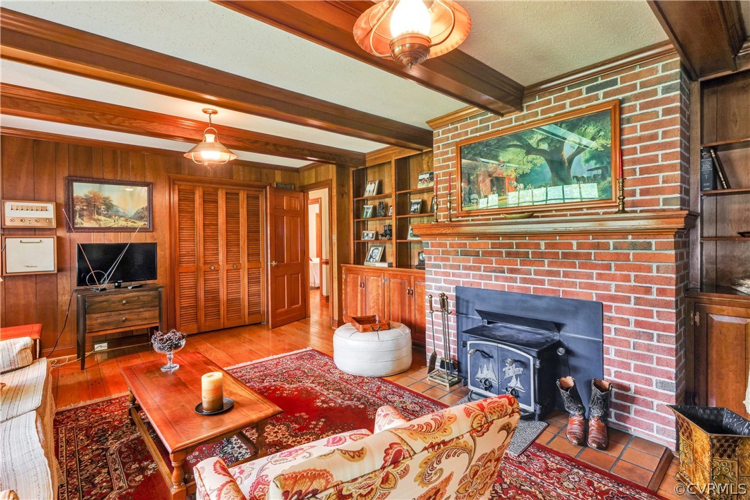 3700 Beulah Road Richmond, VA 23237 - Photo 20 of 33 Family Room with Wood Burning Fireplace