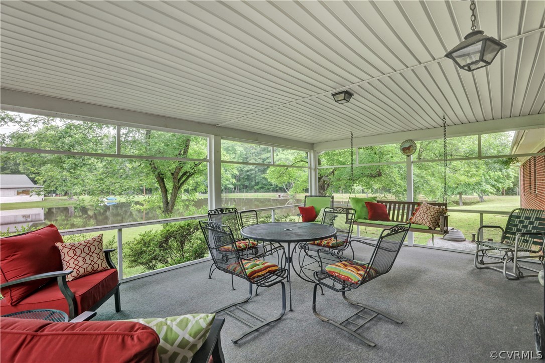 3700 Beulah Road Richmond, VA 23237 - Photo 29 of 33 Screened Porch overlooks Pond