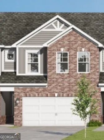 a front view of a house