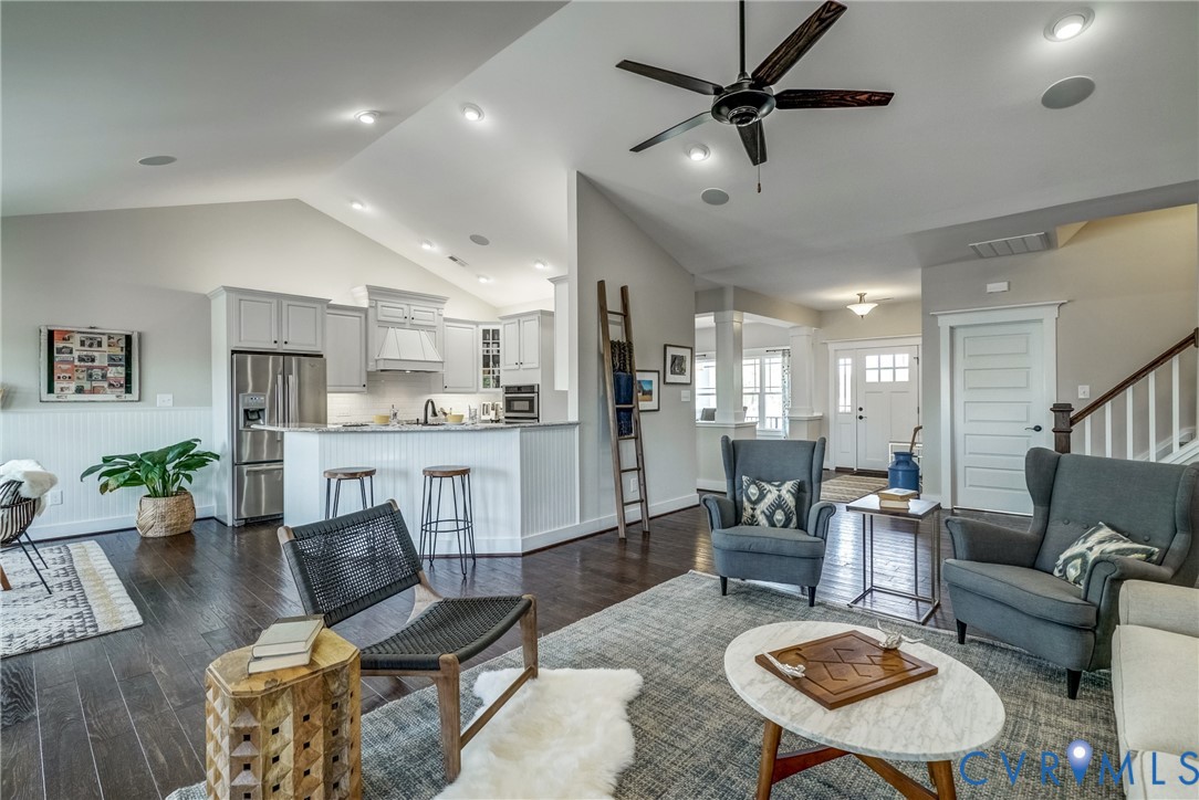 Lot 4 Wendenburg Terrace Aylett, VA 23009 - Photo 14 of 32 a living room with furniture kitchen view and a wooden floor