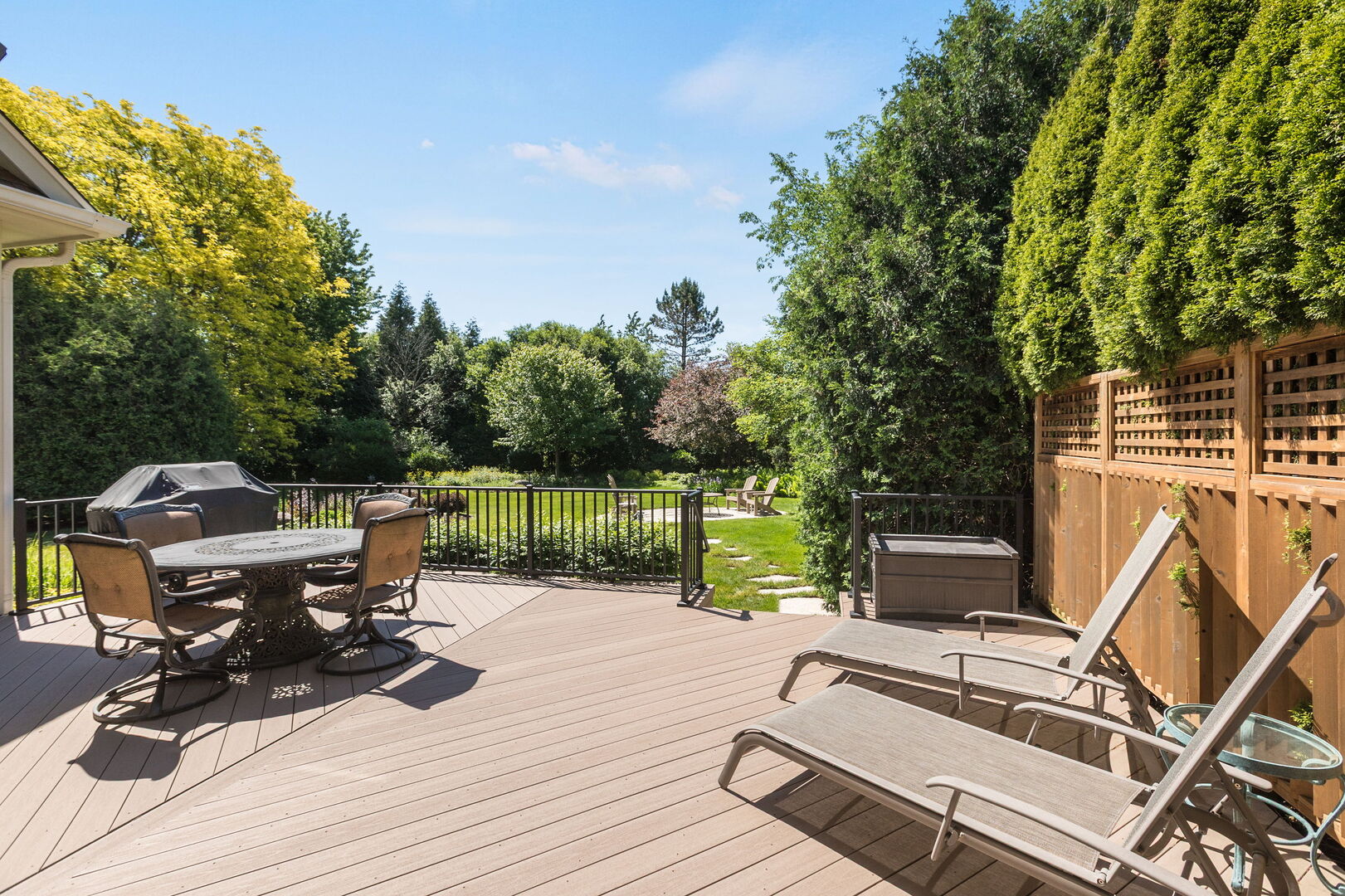 209 Carriage Trail Barrington, IL 60010 - Photo 35 of 42 a view of a roof deck with chair and table