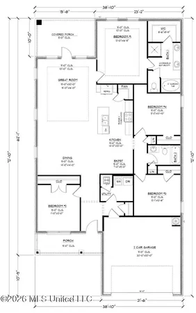 $320,900 | 15905 Blue Rdg Drive, Gulfport, MS 39503