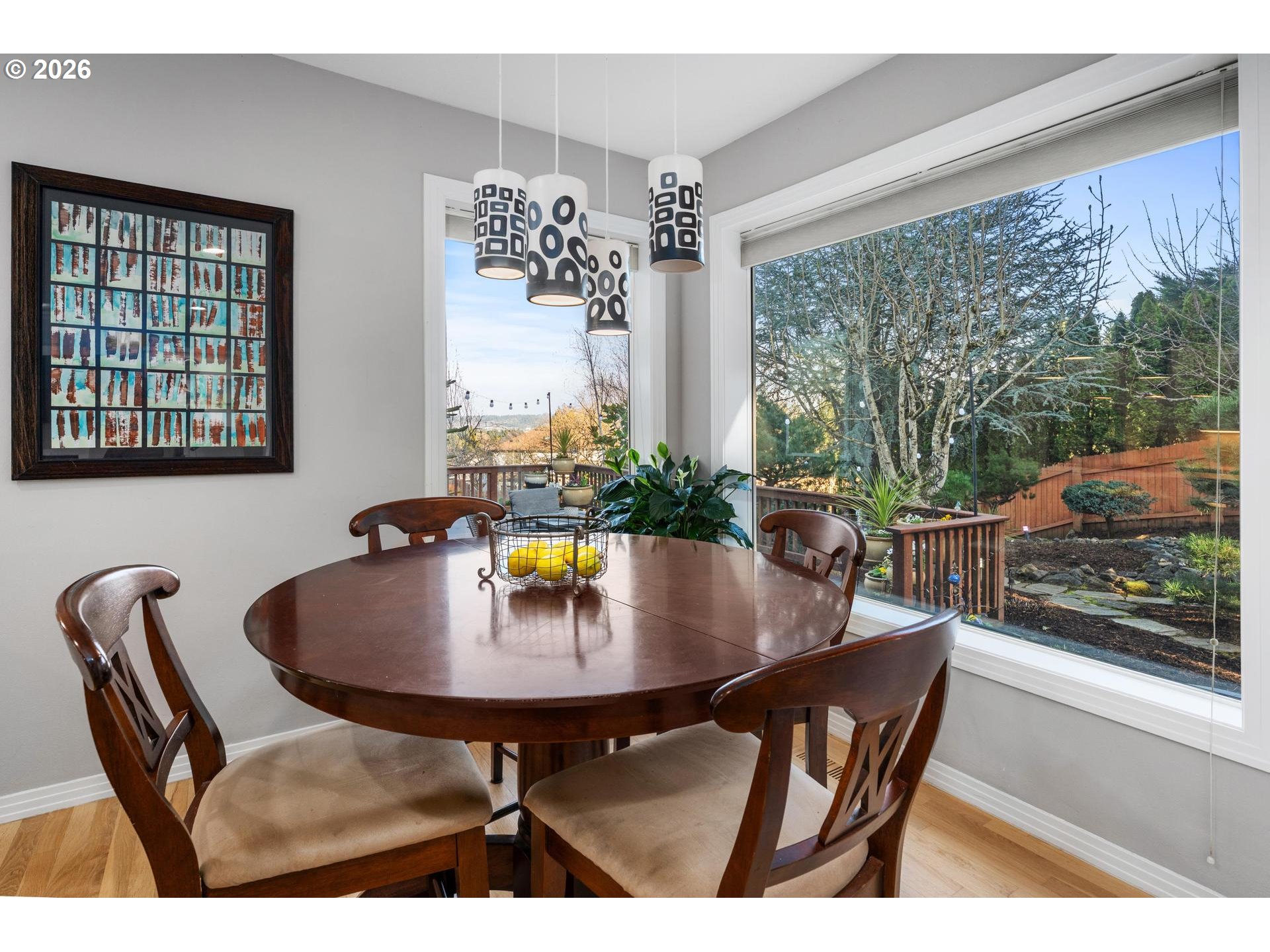 13072 Southwest Morningstar Drive Portland, OR 97223 - Photo 15 of 48 a view of a dining room with furniture window and outside view