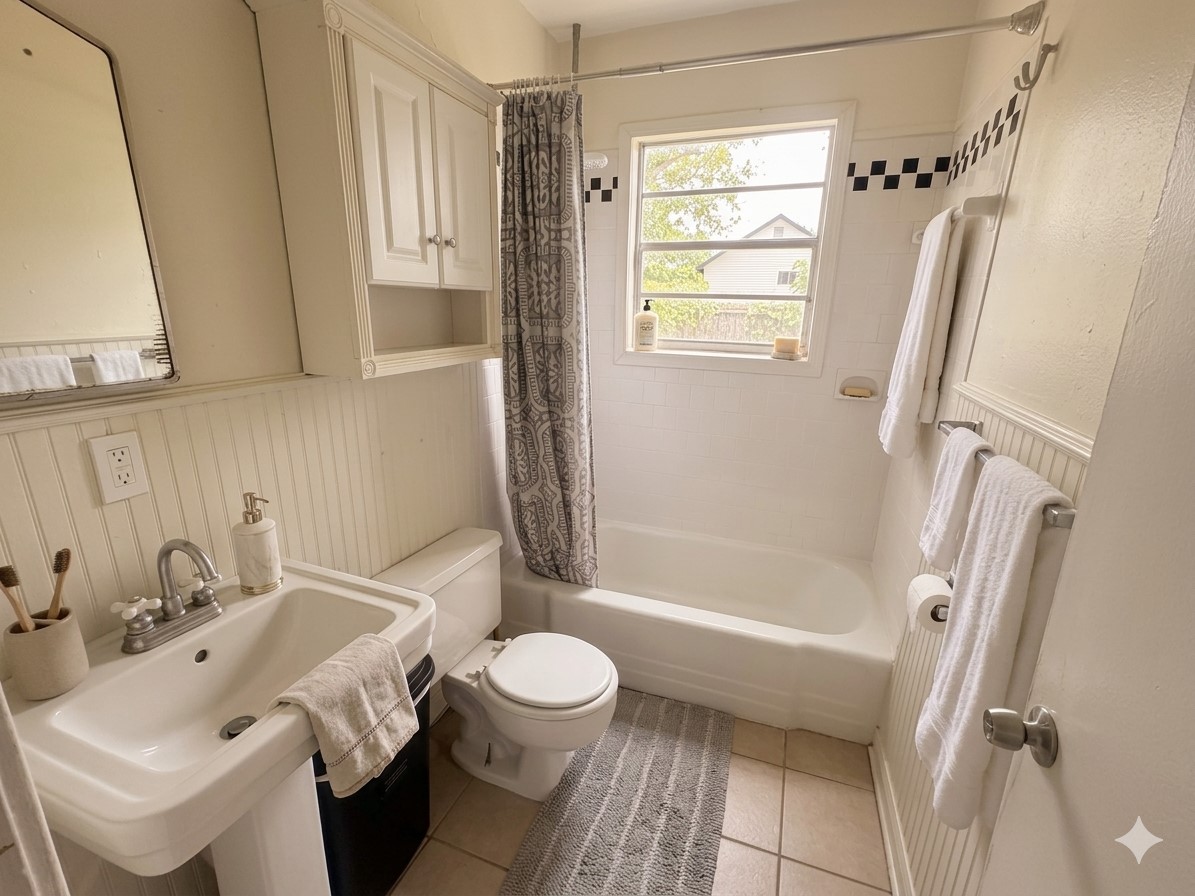 22324 Cuttler Road New Caney, TX 77357 - Photo 8 of 8 Virtually Staged Bathroom