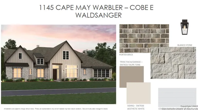 $925,990 | 1145 Cape May Warbler New Braunfels Tx 78132, New Braunfels, TX 78132