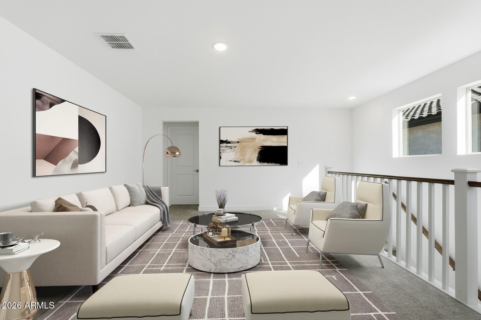 8010 West Royal Palm Road Peoria, AZ 85345 - Photo 14 of 34 a living room with furniture and a lamp