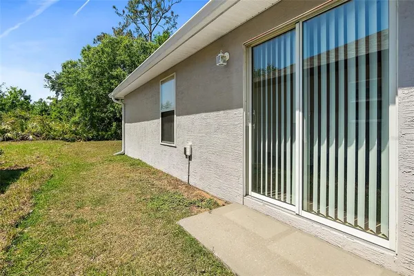 a house view with a garden space