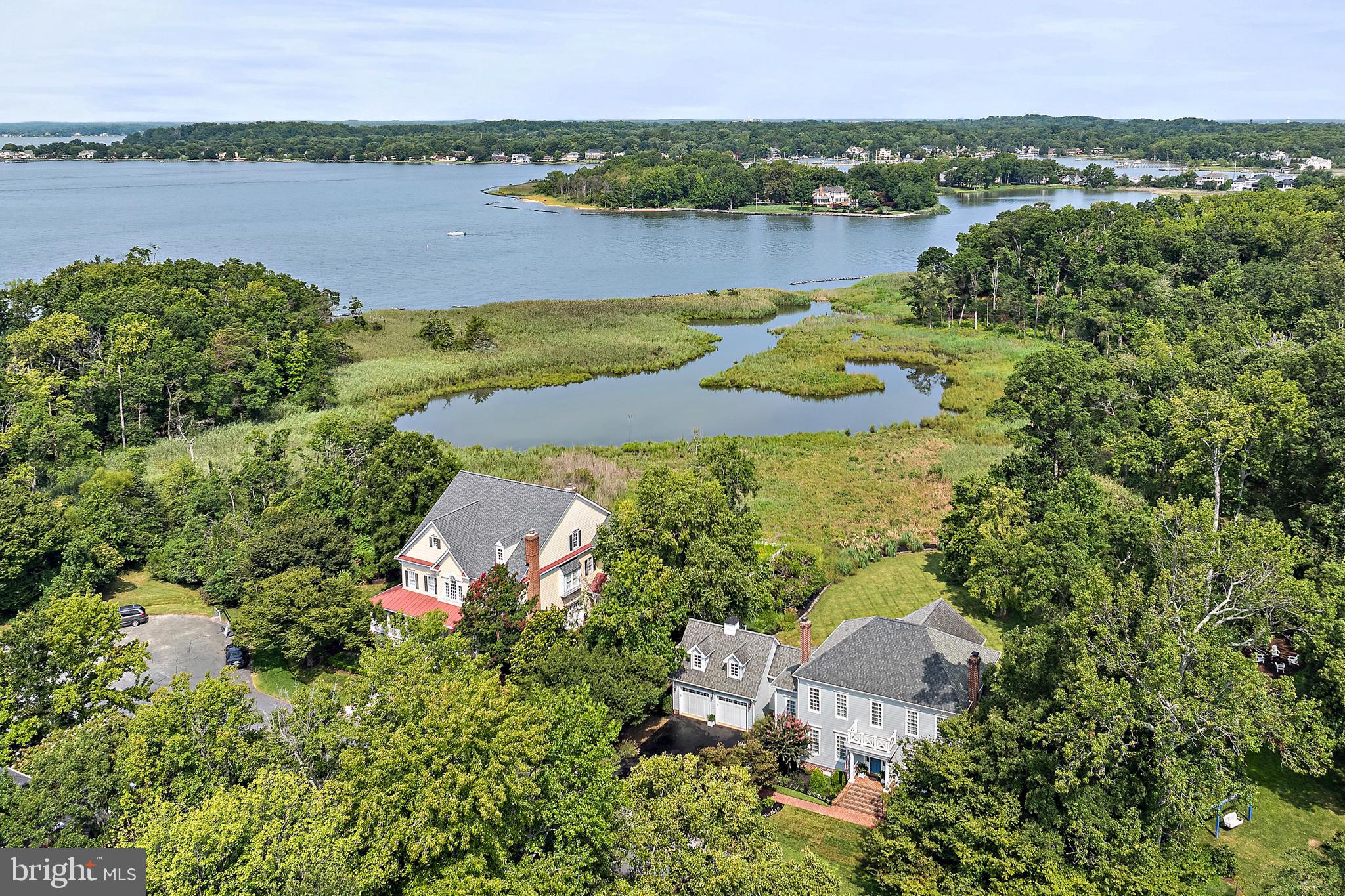 1307 Beachview Road Annapolis, MD 21403 - Photo 12 of 111 an aerial view of a houses with outdoor space and lake view