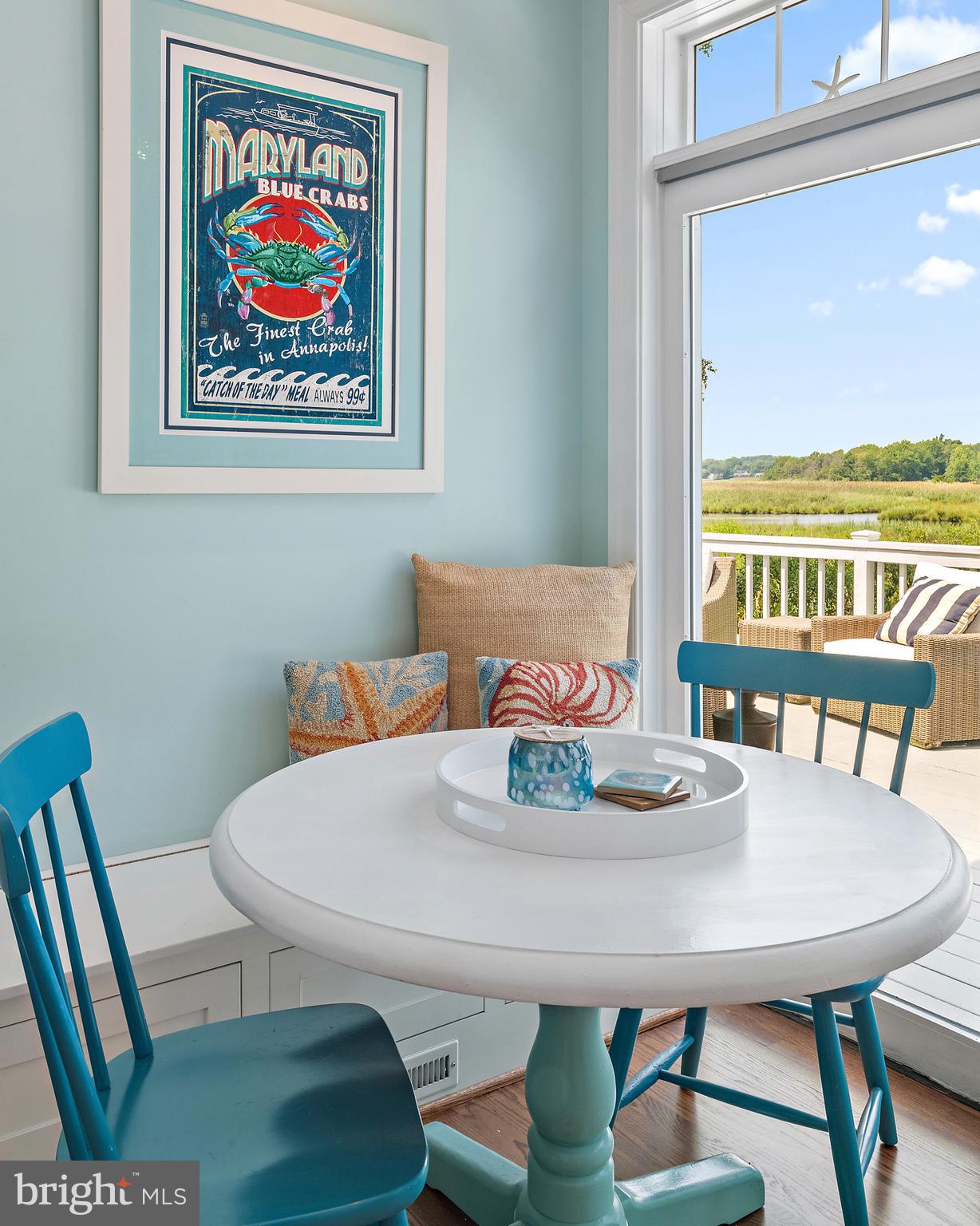 1307 Beachview Road Annapolis, MD 21403 - Photo 35 of 111 a view of a dining room with furniture window and wooden floor