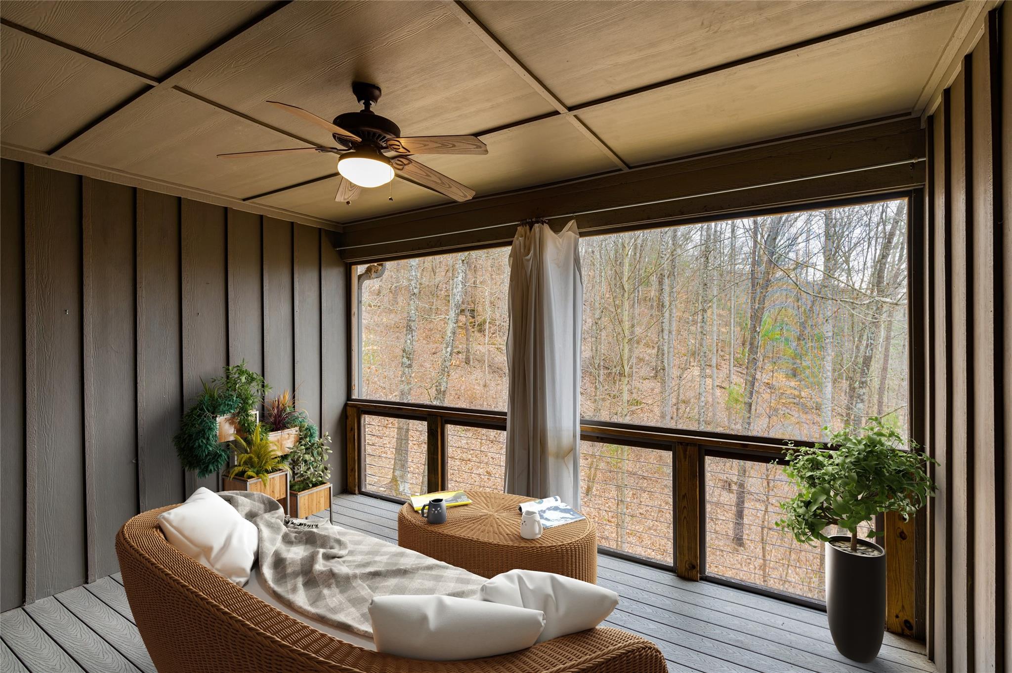 23 Ruffed Grouse Drive Weaverville, NC 28787 - Photo 19 of 48 a living room with furniture and a potted plant