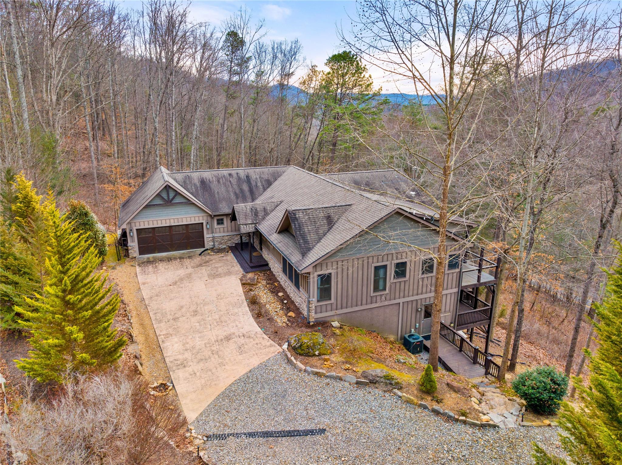 23 Ruffed Grouse Drive Weaverville, NC 28787 - Photo 3 of 48 front view of a house with a yard