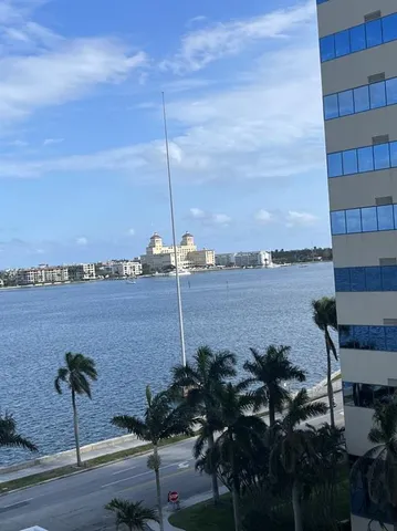 a view of a garden with a pathway