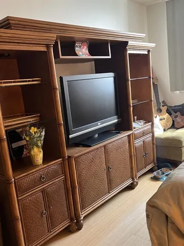 a bathroom with a sink mirror and vanity