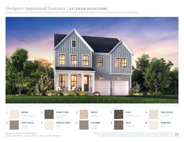 826 Silva Loop Mount Juliet, TN 37122 - Photo 2 of 24 a black and white photo of a house