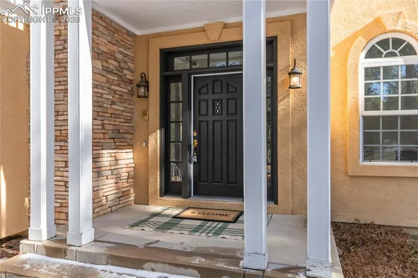 a view of entrance front of the house