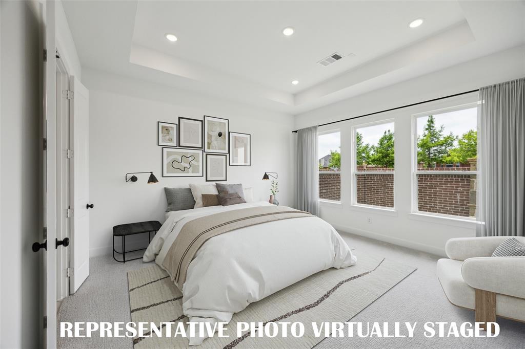 1884 Fennel Road Frisco, TX 75033 - Photo 8 of 16 Located at the rear of the home for additional privacy, this owner's suite was designed for rest and relaxation. REPRESENTATIVE PHOTO VIRTUALLY STAGED