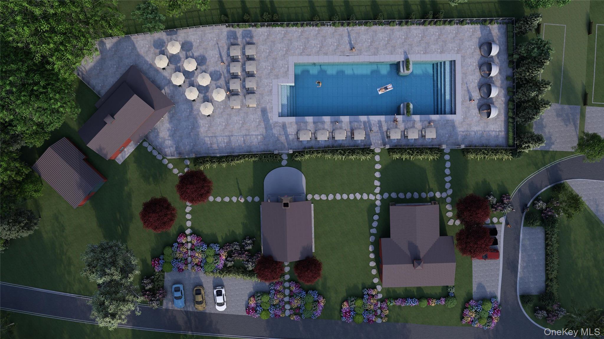 197 Wheeler Road, Unit 90 Florida, NY 10921 - Photo 26 of 37 Drone / aerial view of pool area