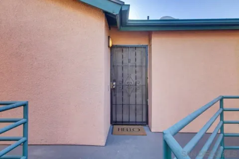 a view of front door