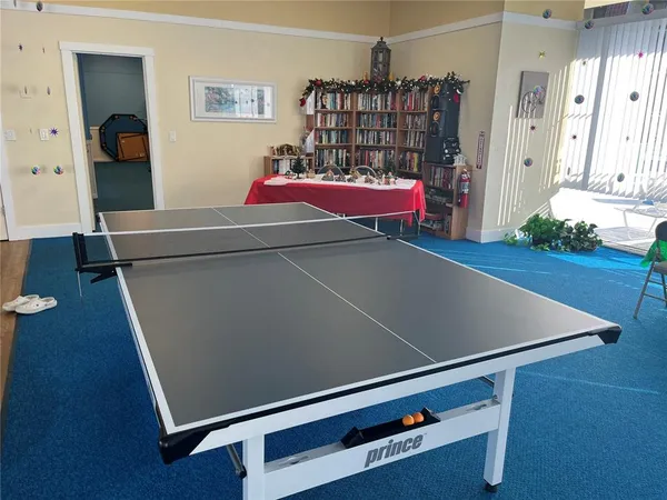 a room with furniture and a potted plant