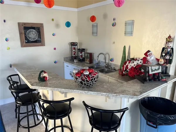 a table and a chair in a room