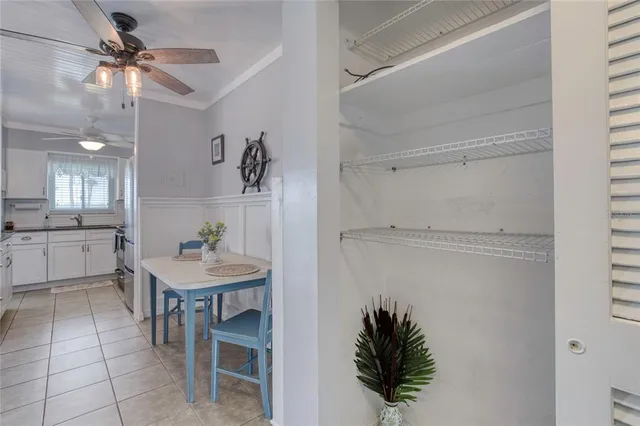 a view of a bathroom from a hallway