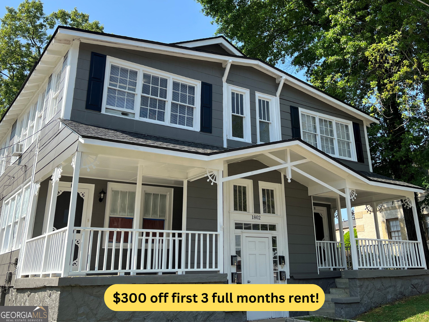 a front view of a house