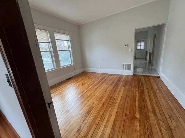 a view of wooden floor in a room