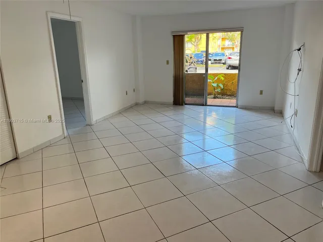 a view of a room & window