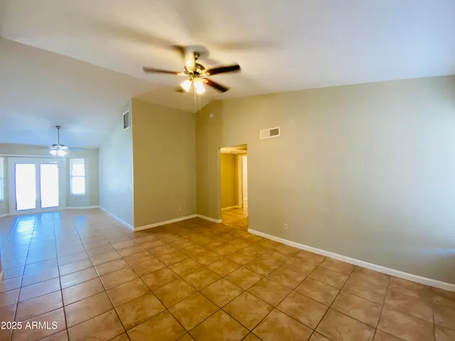 a view of an empty room