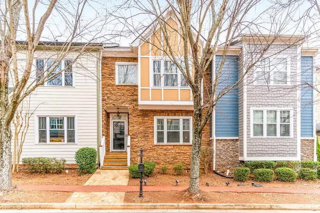 a front view of a house