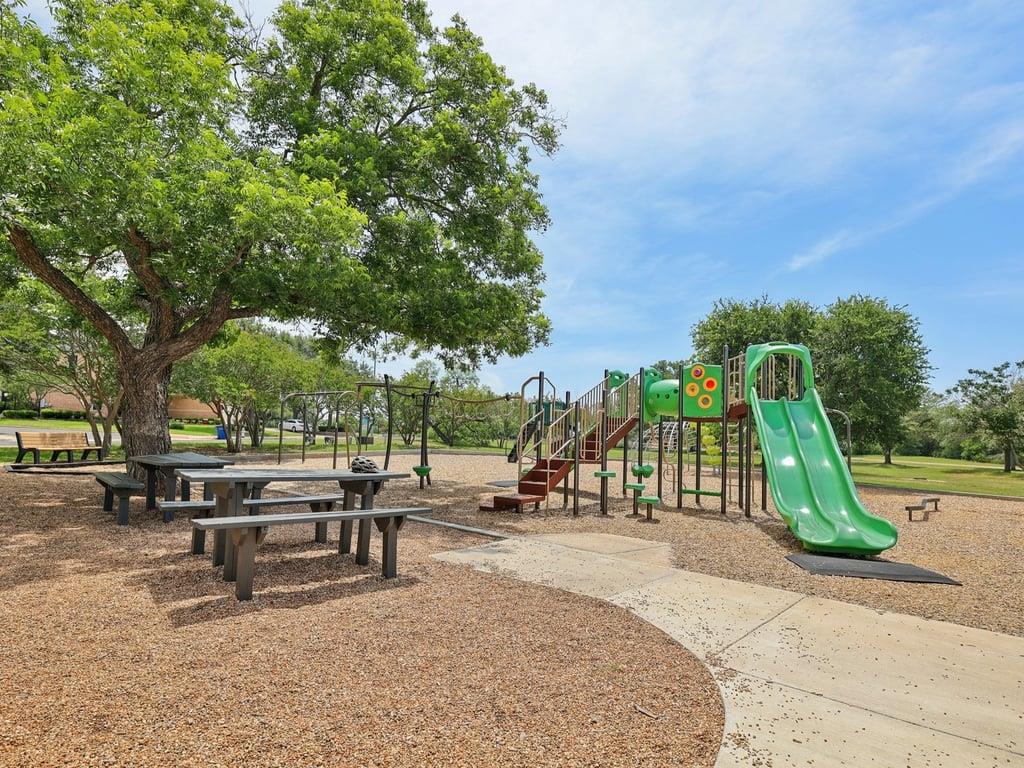 9439 Altona Way Austin, TX 78717 - Photo 37 of 40 a view of a park with bench and trees